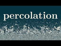 Percolation: a Mathematical Phase Transition